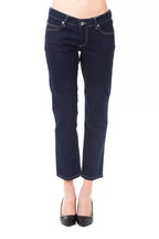Ungaro Fever Blue Cotton Women Capri Jeans - Zeiniez