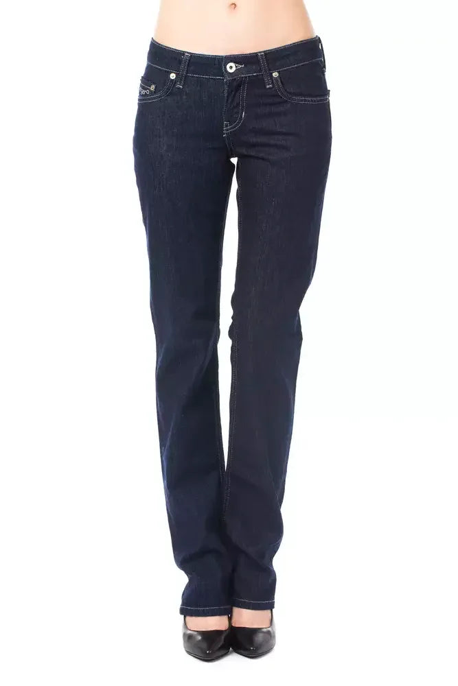 Ungaro Fever Blue Cotton Women's Jeans - Zeiniez