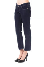 Ungaro Fever Blue Cotton Women Capri Jeans - Zeiniez