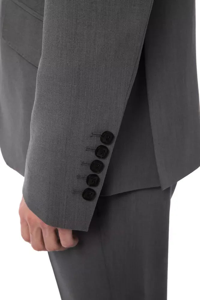 Billionaire Italian Couture Gray Wool Men's Blazer - Zeiniez