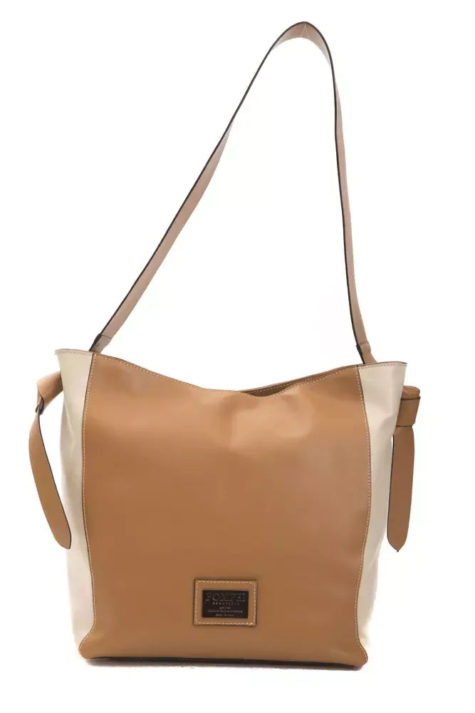 Pompei Donatella Brown Leather Shoulder Bag - Zeiniez