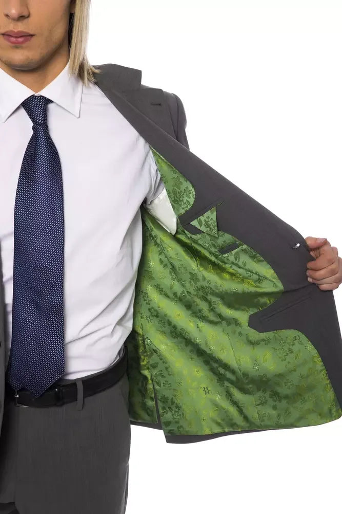 Billionaire Italian Couture Gray Wool Men's Blazer - Zeiniez