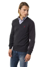 Uominitaliani Gray Merino Wool Men Sweater - Zeiniez