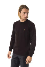 Uominitaliani Brown Merino Wool Men Sweater - Zeiniez