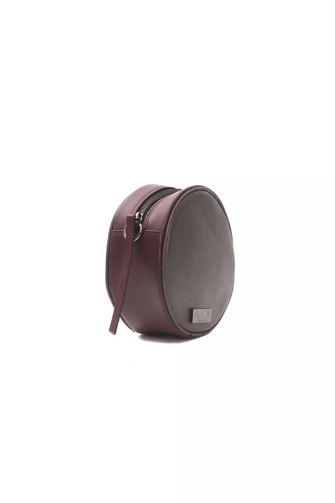 Pompei Donatella Burgundy Leather Crossbody Bag - Zeiniez