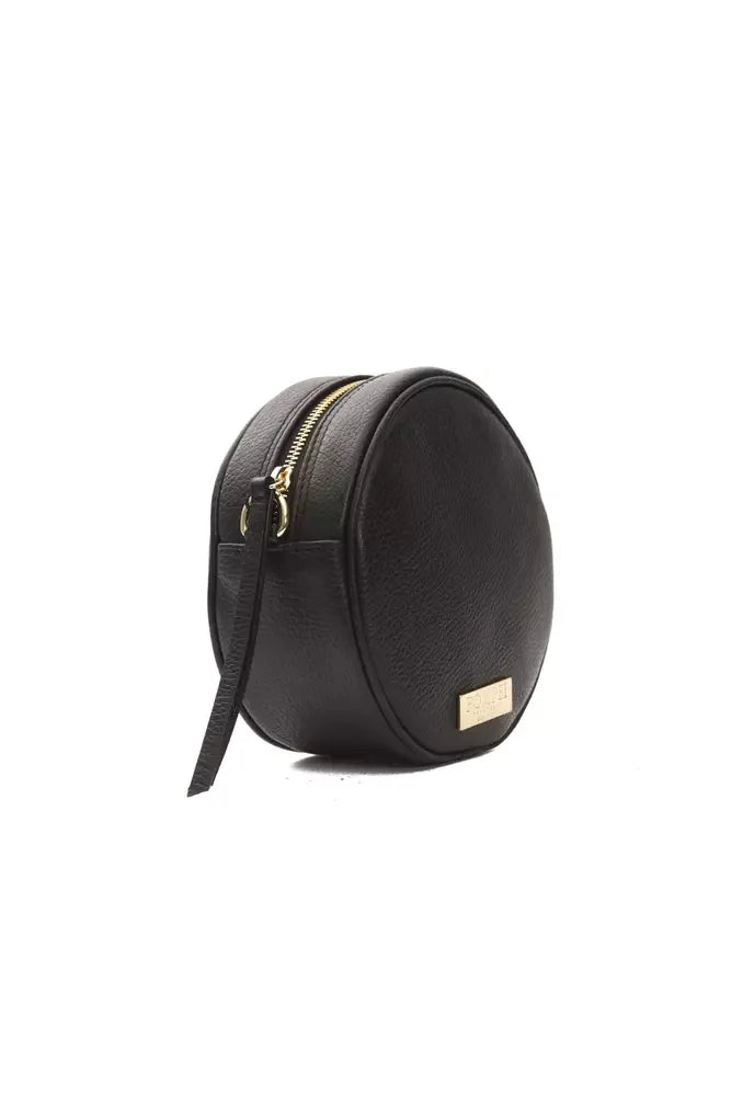 Pompei Donatella Black Leather Women Crossbody Bag - Zeiniez