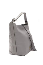 Pompei Donatella Gray Leather Women Shoulder Bag - Zeiniez