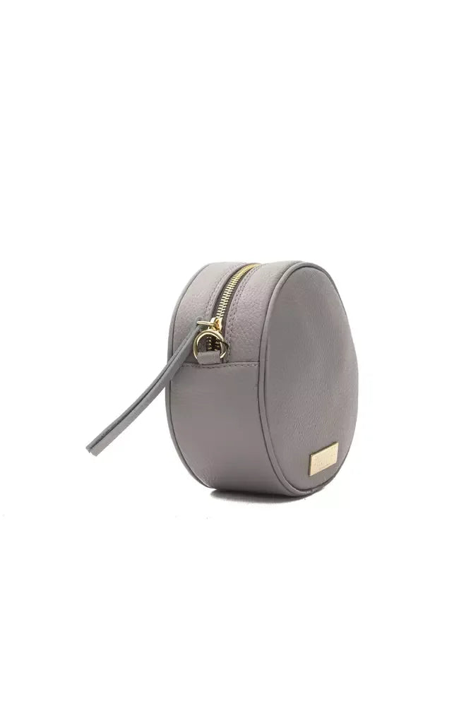 Pompei Donatella Gray Leather Women Crossbody Bag - Zeiniez