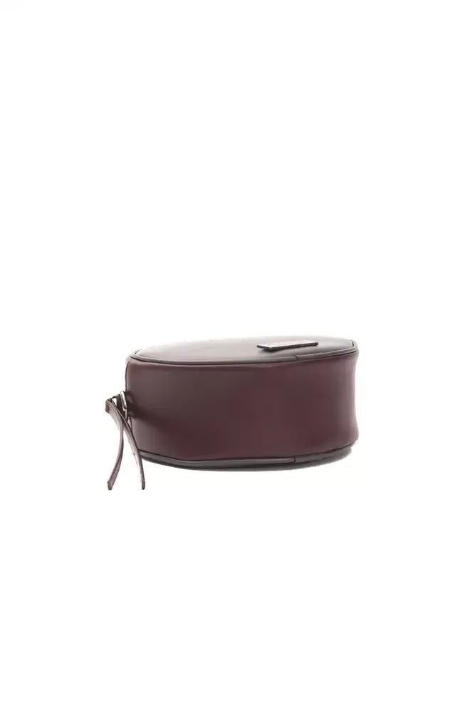 Pompei Donatella Burgundy Leather Crossbody Bag - Zeiniez