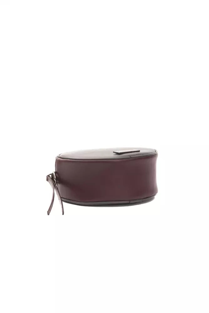 Pompei Donatella Burgundy Leather Crossbody Bag - Zeiniez