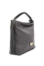 Pompei Donatella Gray Leather Women Shoulder Bag - Zeiniez