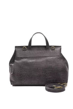 Pompei Donatella Gray Leather Women Shoulder Bag - Zeiniez