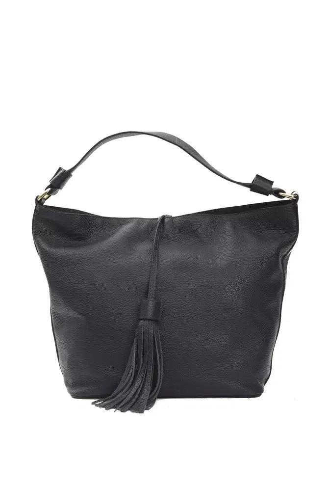 Pompei Donatella Gray Leather Women Shoulder Bag - Zeiniez