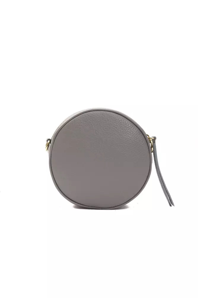 Pompei Donatella Gray Leather Women Crossbody Bag - Zeiniez