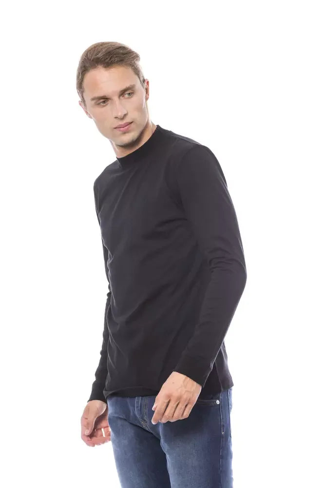 Verri Black Cotton Men's Sweater - Zeiniez