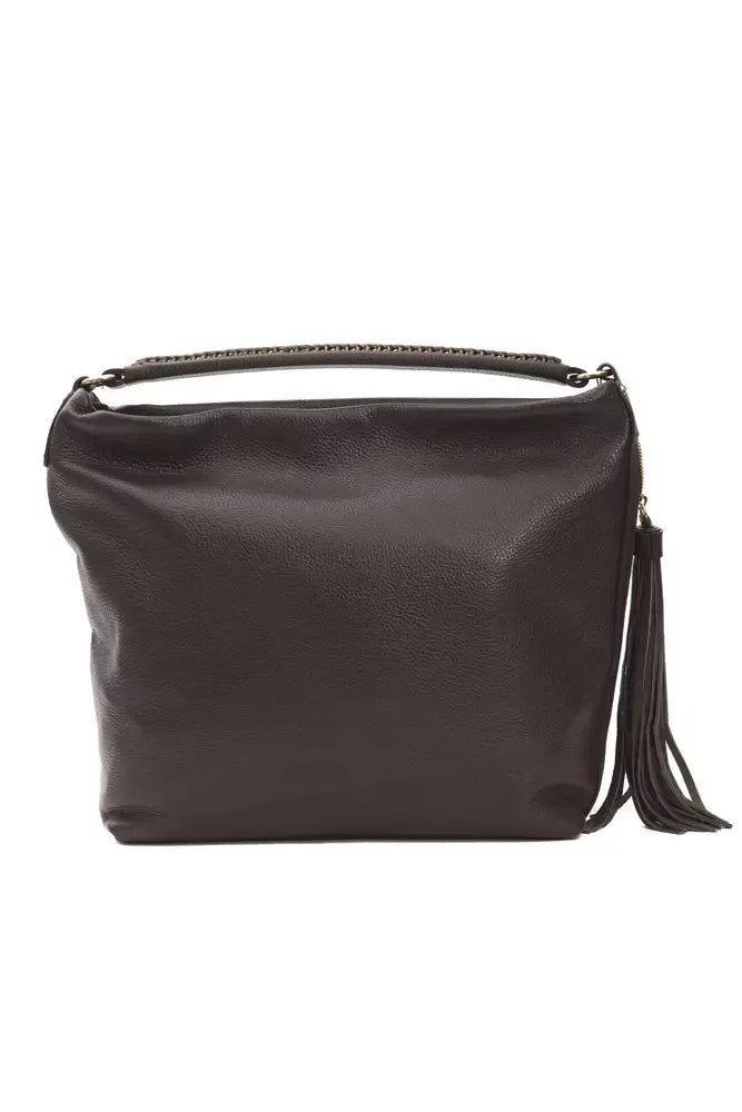 Pompei Donatella Brown Leather Women Shoulder Bag - Zeiniez