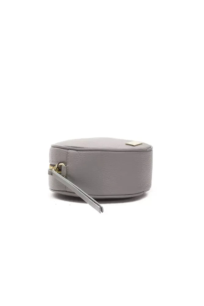 Pompei Donatella Gray Leather Women Crossbody Bag - Zeiniez