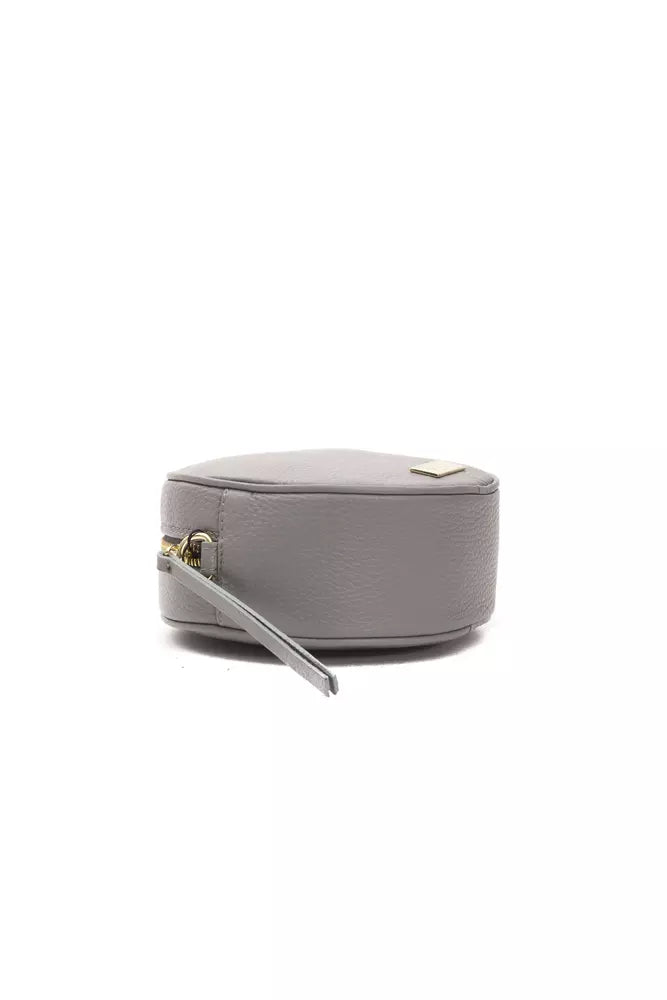 Pompei Donatella Gray Leather Women Crossbody Bag - Zeiniez