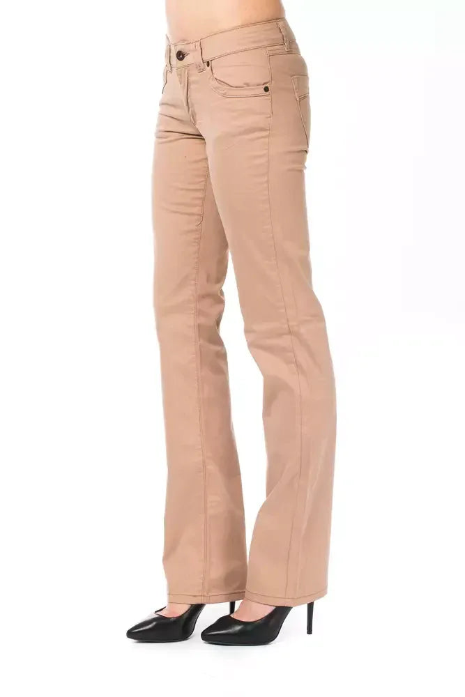 Ungaro Fever Beige Cotton Women's Jean - Zeiniez