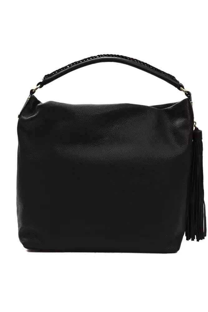Pompei Donatella Black Leather Women Shoulder Bag - Zeiniez