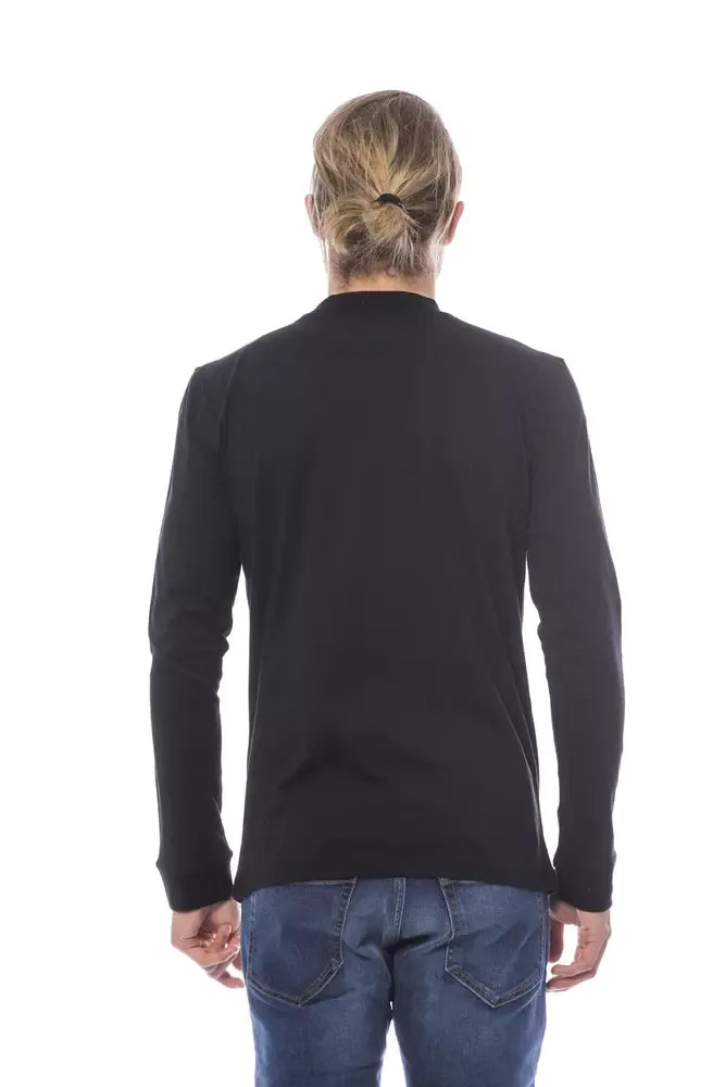 Verri Black Cotton Men's Sweater - Zeiniez
