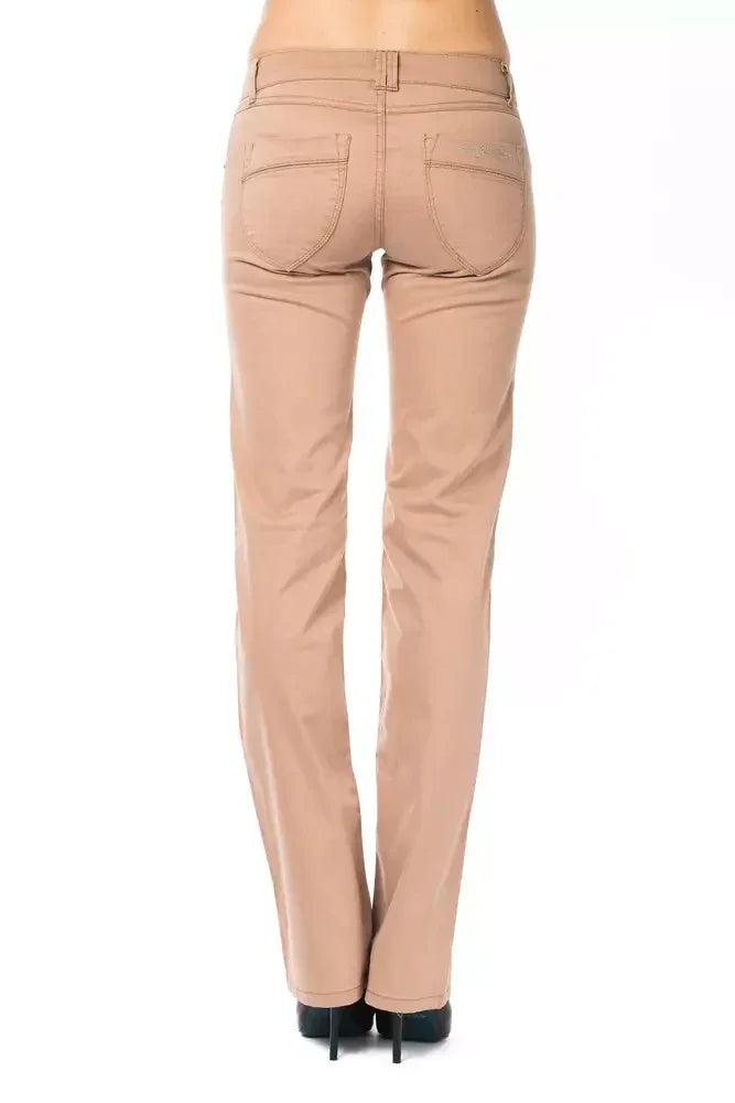 Ungaro Fever Beige Cotton Women's Jean - Zeiniez
