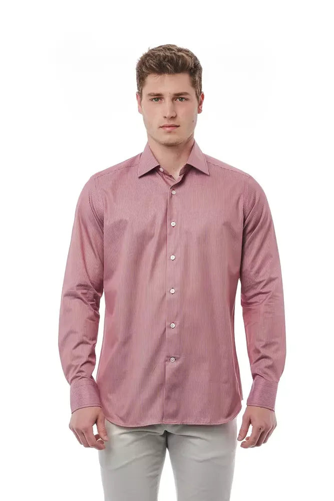 Bagutta Red Cotton Men Shirt - Zeiniez