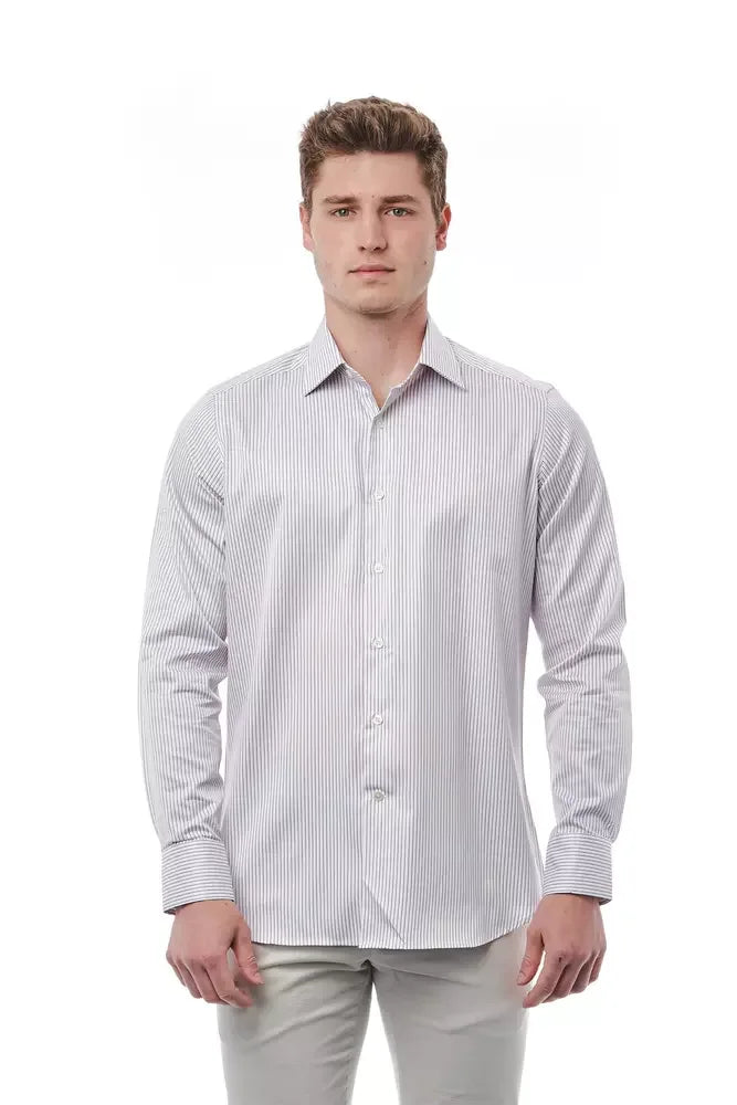 Bagutta White Cotton Men Shirt - Zeiniez