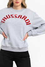 Trussardi Gray Cotton Women Sweatshirt - Zeiniez