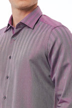 Bagutta Burgundy Cotton Men Shirt - Zeiniez