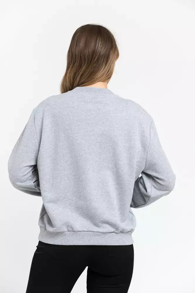 Trussardi Gray Cotton Women Sweatshirt - Zeiniez