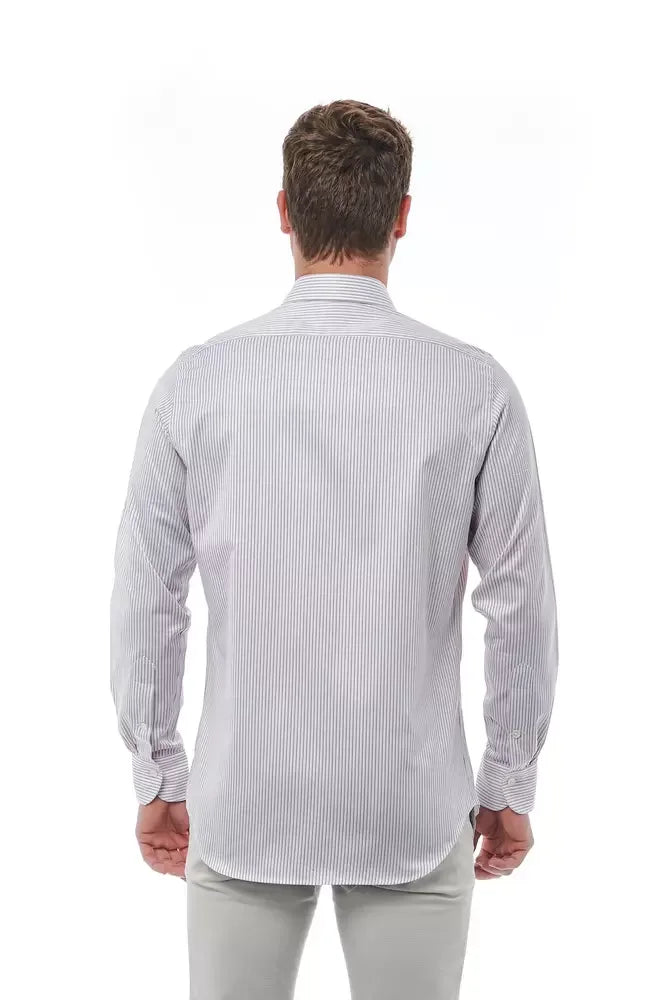Bagutta White Cotton Men Shirt - Zeiniez