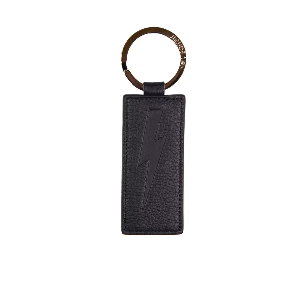 Neil Barrett Blue Leather Men's Keychain - Zeiniez