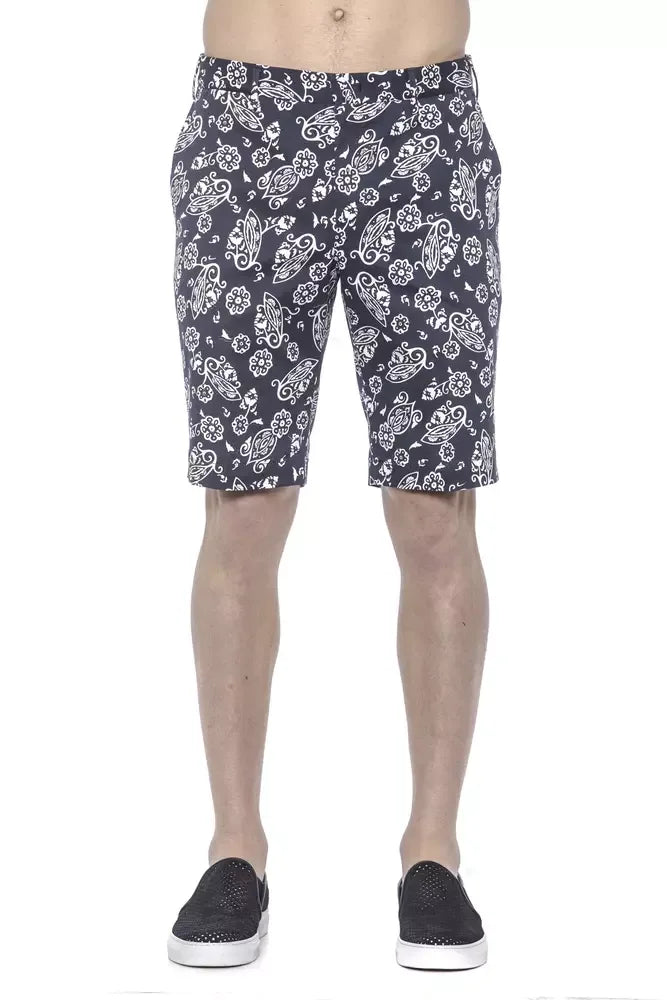 PT Torino Blue Cotton Men's Bermuda Shorts - Zeiniez