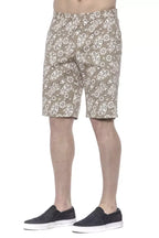 PT Torino Beige Cotton Men Bermuda Shorts - Zeiniez