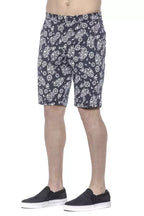 PT Torino Blue Cotton Men's Bermuda Shorts - Zeiniez
