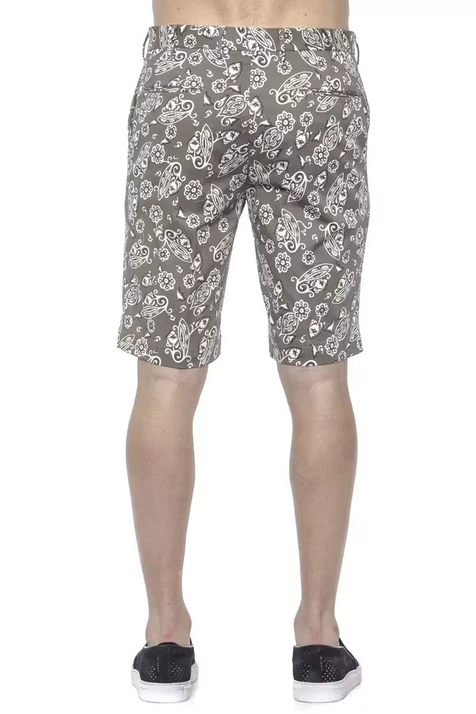 PT Torino Green Cotton Men Bermuda Short - Zeiniez