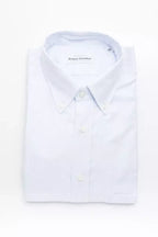 Robert Friedman Light Blue Cotton Men Shirt - Zeiniez