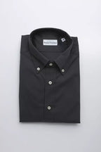 Robert Friedman Gray Cotton Men Shirt - Zeiniez