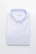 Robert Friedman Light Blue Cotton Men Shirt - Zeiniez