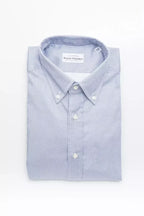 Robert Friedman Light Blue Cotton Men Shirt - Zeiniez