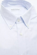 Robert Friedman Light Blue Cotton Men Shirt - Zeiniez