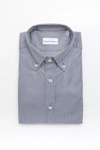 Robert Friedman Blue Cotton Men's Shirt - Zeiniez