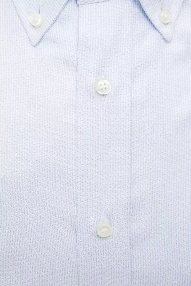 Robert Friedman Light Blue Cotton Men Shirt - Zeiniez