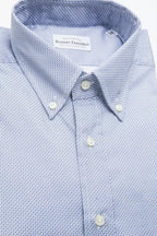 Robert Friedman Light Blue Cotton Men Shirt - Zeiniez