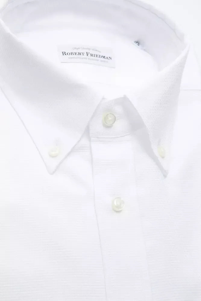 Robert Friedman White Cotton Men's Shirt - Zeiniez