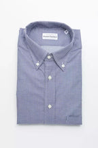 Robert Friedman Blue Cotton Men's Shirt - Zeiniez