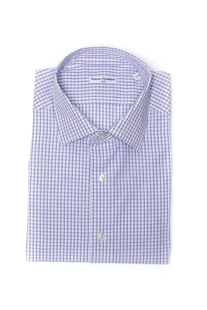 Robert Friedman Burgundy Cotton Men Shirt - Zeiniez