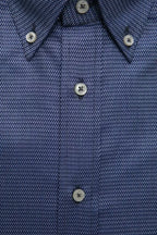Robert Friedman Blue Cotton Men's Shirt - Zeiniez