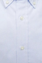 Robert Friedman Light Blue Cotton Men Shirt - Zeiniez